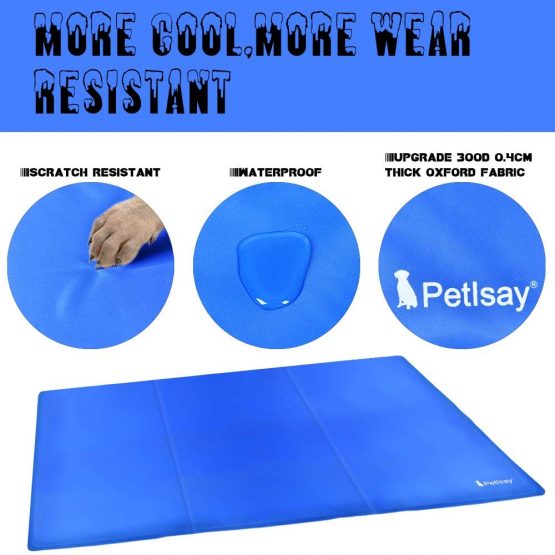 PetIsay Dog Cooling Mat, Cat Cooling Pad - Pressure-Activated Gel Cooling Mat for Dogs- Keep Your Dogs and Cats Comfortable All Summer - Avoid Overheating(65 ✕ 50 cm) - Image 3