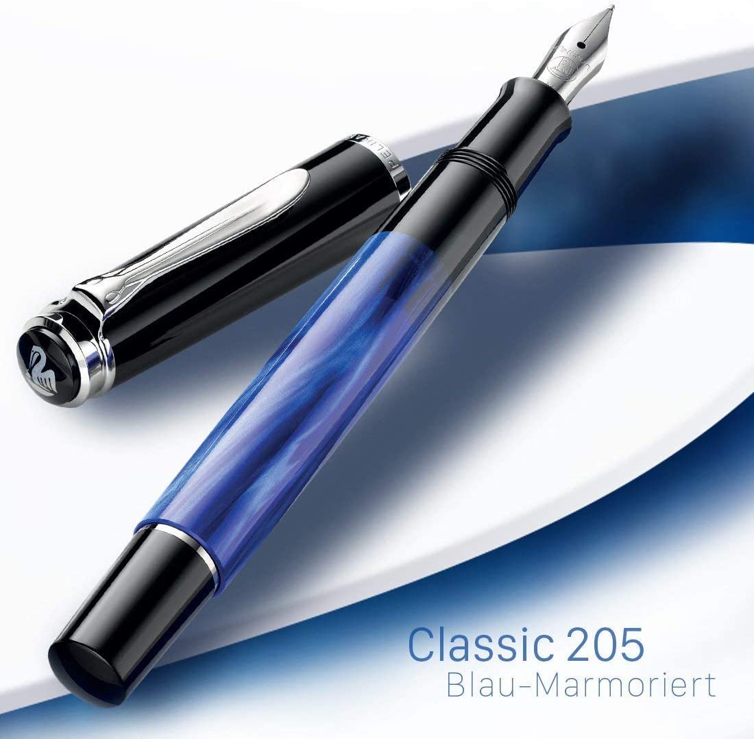 Pelikan Classic M205 Fountain Pen, Ambidextrous, Blue, 1 piece - Image 2