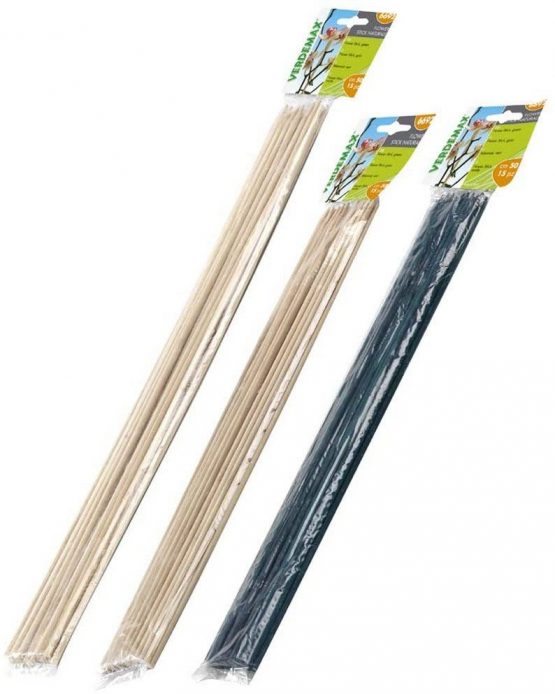 Verdemax 6686 60 cm Height Bamboo Support Stake Bunch - Natural (10-Piece)