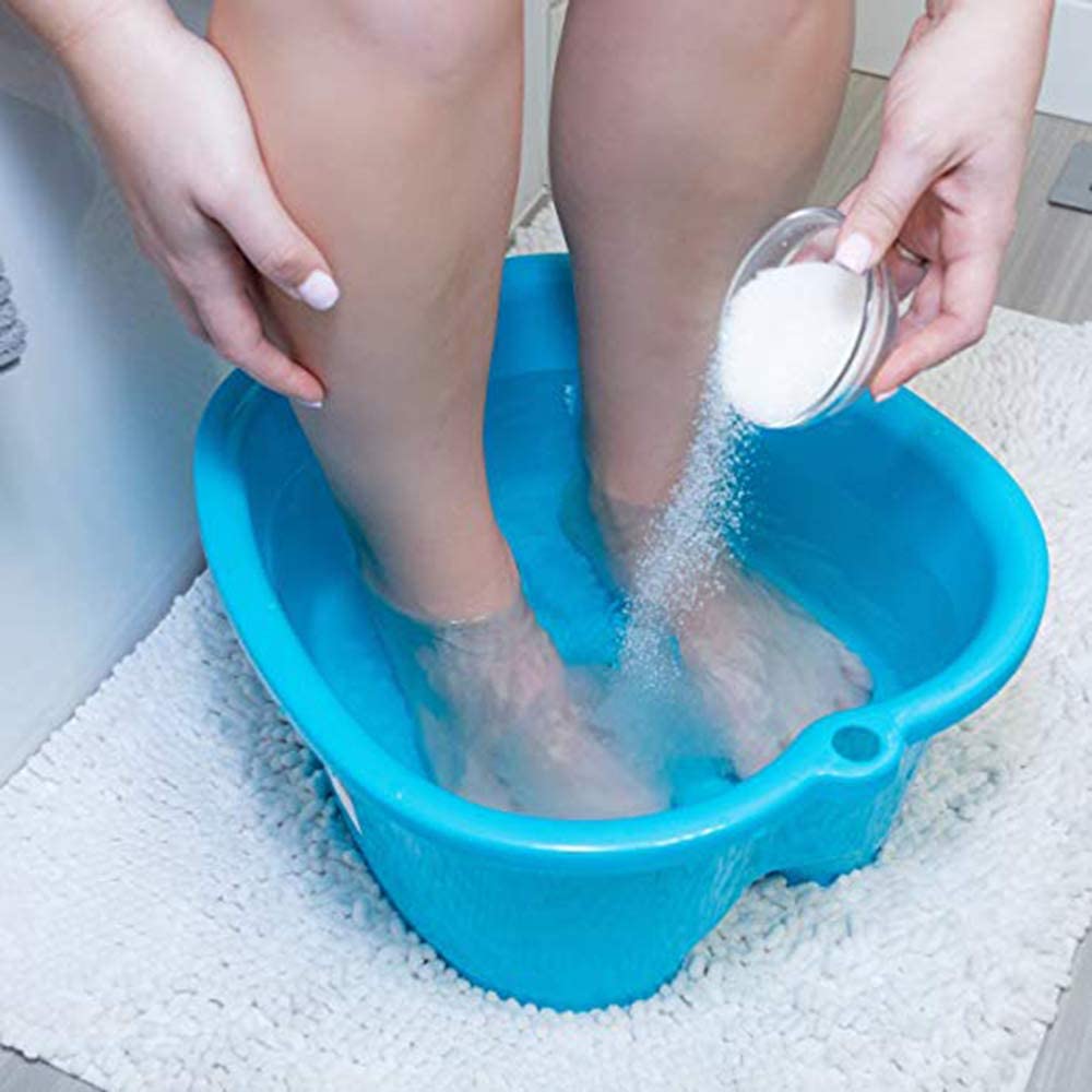Large Foot Bath spa Bowl, Thick Sturdy Plastic Foot Basin for Pedicure