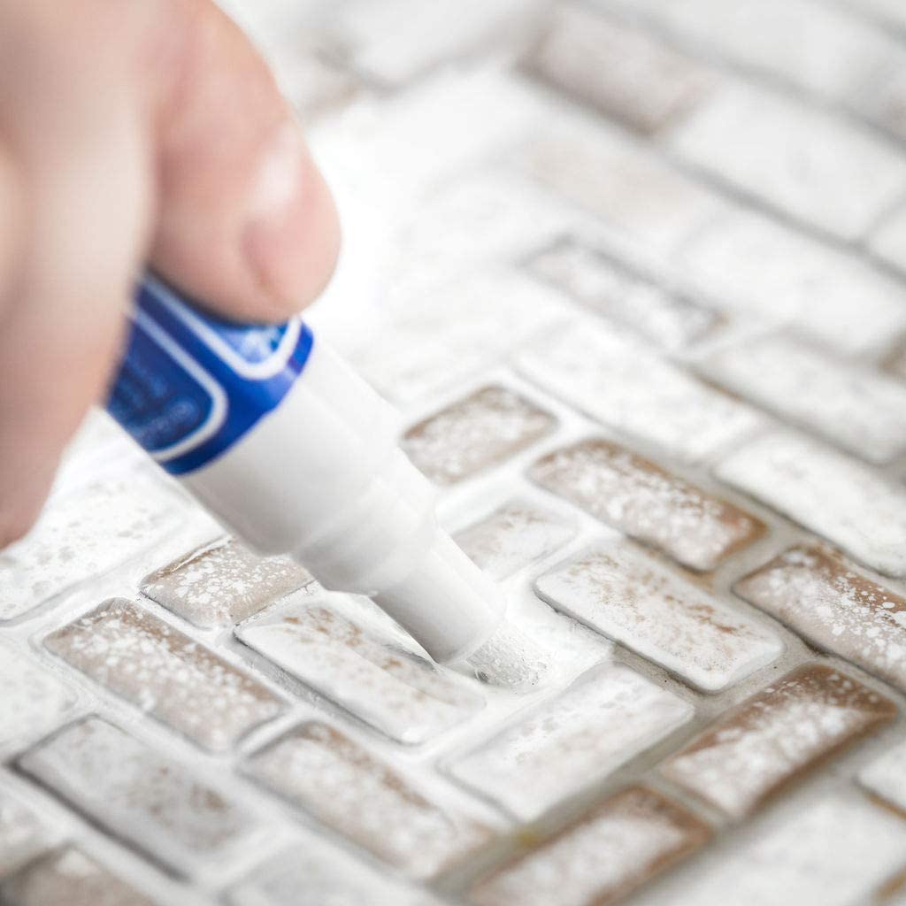 Grout Pen - Revives & Restores Tile Grout - Water-Based 7ml White, 5 mm - Image 3