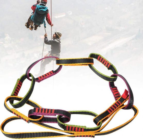 Alomejor Safety Daisy Chain Rope Outdoor Nylon Climbing Equipment Downhill Daisy Rope Yoga Daisy Strap Belt - Image 4
