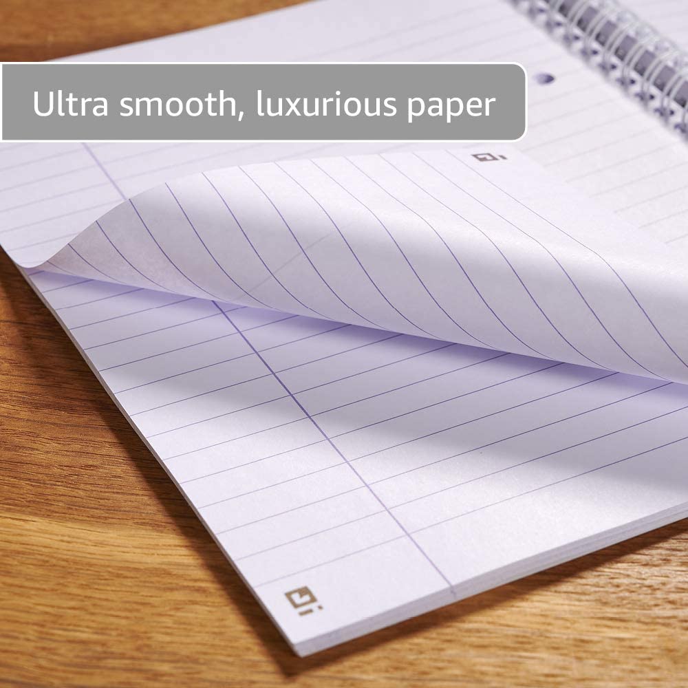 Oxford Campus Pastel A4 Notebooks, 140 Page Wirebound Pads with Premium Optik Paper+, Easy Tear Perforation - Image 2