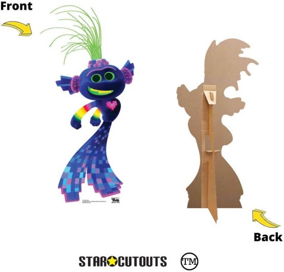 Star Cutouts Ltd Star SC1496 Trollex Techno Cardboard Standee/Standup/Cutout Height 93cm Width 45cm, Multicolour - Image 3