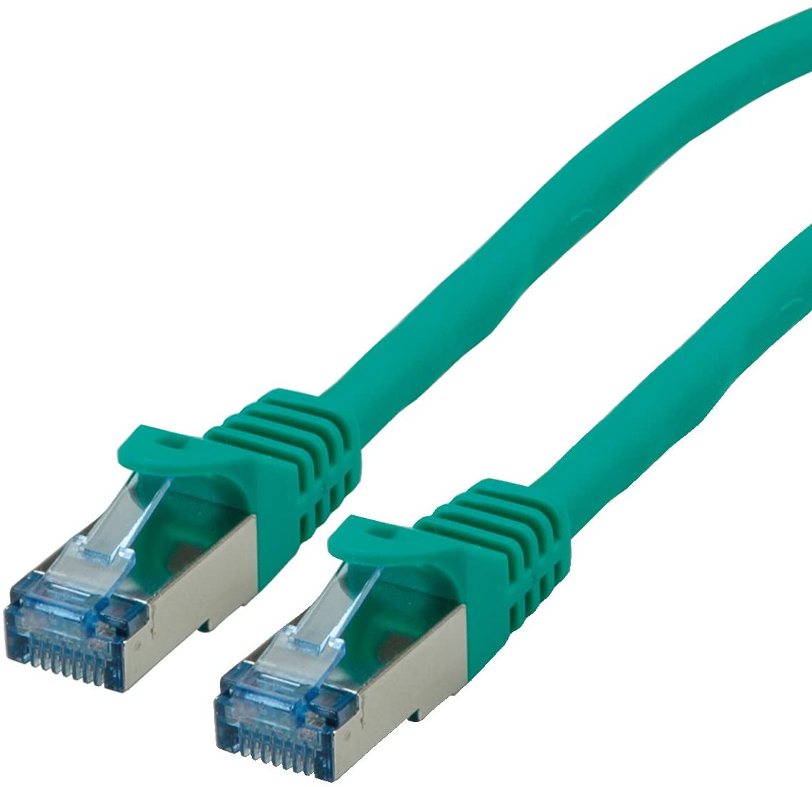 Roline S/FTP Patch cable Cat 6A Component Level LSOH, green, 2 m, (2M) EU