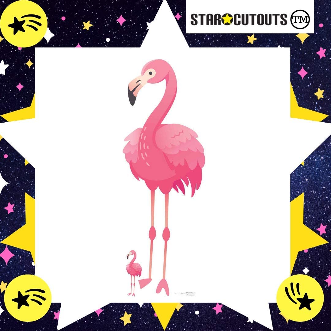 Star Cutouts SC1401 Pink Flamingo Cardboard Cutout - Fun Tropical Decoration for Family Weddings, Anniversaries & Parties - Image 3