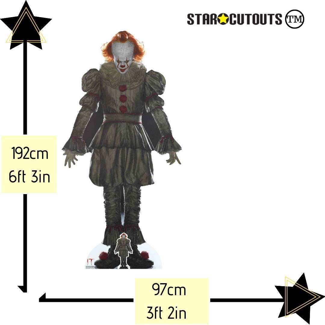 Star Cutouts SC1392 Pennywise IT Lifesize Cardboard Cutout - Horror Movie Decoration, Halloween Display & Collector Standee - Image 2