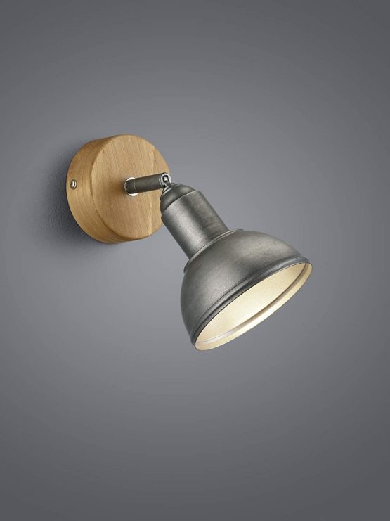 Trio Leuchten Wall Light, Metal, Antique Nickel - Image 2