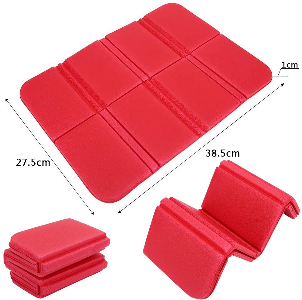 BETOY Thermally Insulated Folding Sit Mat,2 pcs Folding Foam Sit Mat for Camping, Outdoor