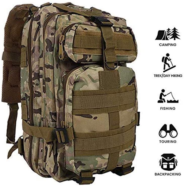 G&X Tactical Backpack, Military Backpack 25L Army Rucksack MOLLE ...