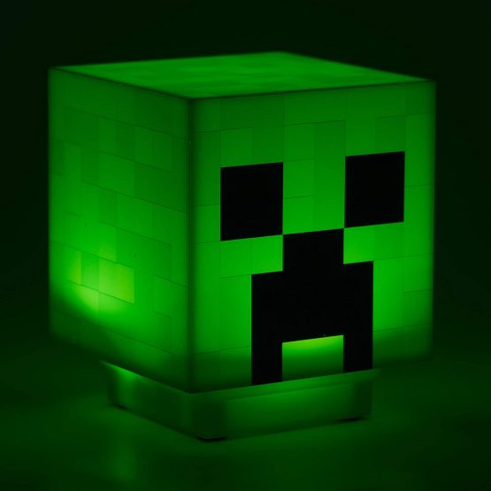 Paladone Minecraft Light BDP with Creeper Sounds Powered by 2X AAA Batteries, Gree, Green, 11cm - Image 2