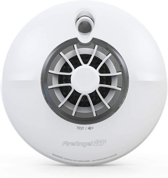 FireAngel Pro Connected Smart Kitchen Heat Alarm, Battery Powered with Wireless Interlink and 10 Year Life, FP1720W2-R