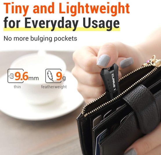Klarus Mi2 Rechargeable LED Keyring Torch, 40 Lumens Small Lightweight Pocket Keychain Flashlight Powered by Bulid-in Battery - Image 3