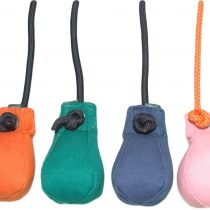 Dummy ball 150g, dog training toy, robust material, floatable, extra-long rope, ideal for fetch training, trains search and marker capacity