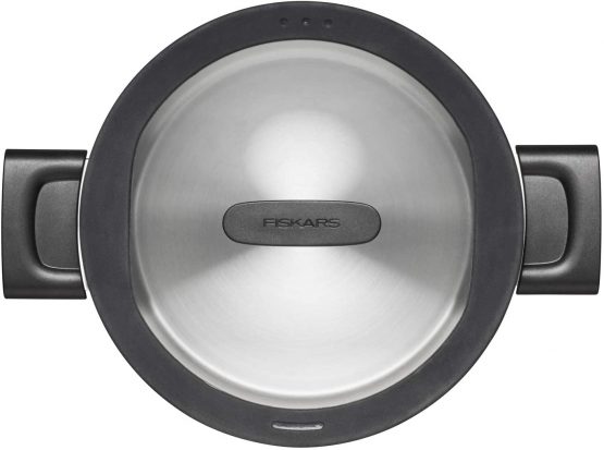 Fiskars 1052240 Casserole with Lid, Dia: 20 cm, Capacity: 3.5 litres, Suitable for All hobs, Stainless Steel/Plastic, Hard Face, 3.5 liters - Image 3