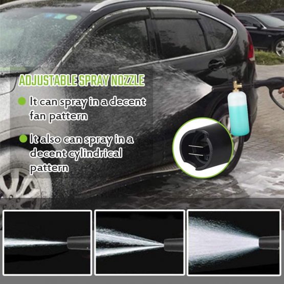 EAWONGEE Adjustable Snow Foam Lance 1 Liter Foam Cannon Soap Dispenser for Karcher K series K2 K3 K4 K5 K6 K7 Pressure Washer Gun (With Funnel) - Image 2