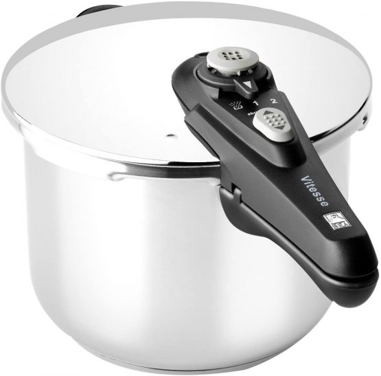 Braisogona A185101 Vitesse Fast Pressure Cooker, 4 Litre, Silver
