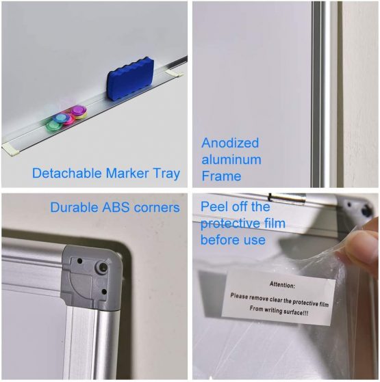 Magnetic White Board 60 x 45 cm Dry Erase Board Wall Hanging Whiteboard - Image 4