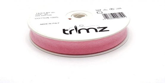 Inastri Cotton Bias Binding 14/4/4mm Colour Pink 35 - Image 2