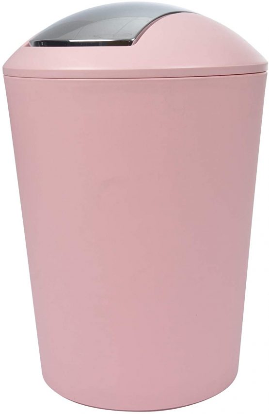 Douceur d'Intérieur Swing Bin 5.6 Litre Rose Poudré