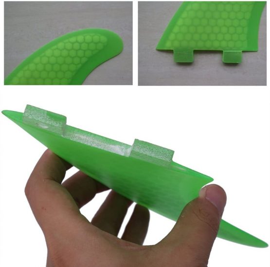 VGEBY1 Surfing Fins, Green 3 PCS Glass Fiber Surfboard Fins Surfboard Fiberglass for Surfboards, Paddle Boards, Kite Boards - Image 4