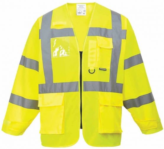 Portwest Hi-Vis Executive Jacket, Color: Orange, Size: XL, S475ORRXL