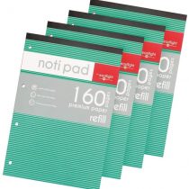 EASTLIGHT A4 Topbound Refill Pad 160 Pages 80gsm - (Pack of 4)