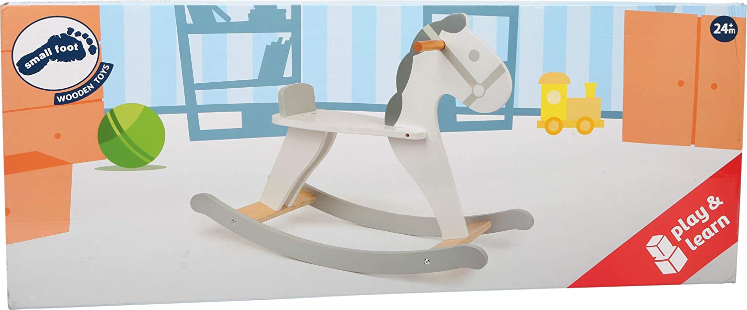 Small Foot 11523 Skandi Rocking Horse, made of wood, in a Scandinavian style with light colours, for ages 3+ years - Image 4