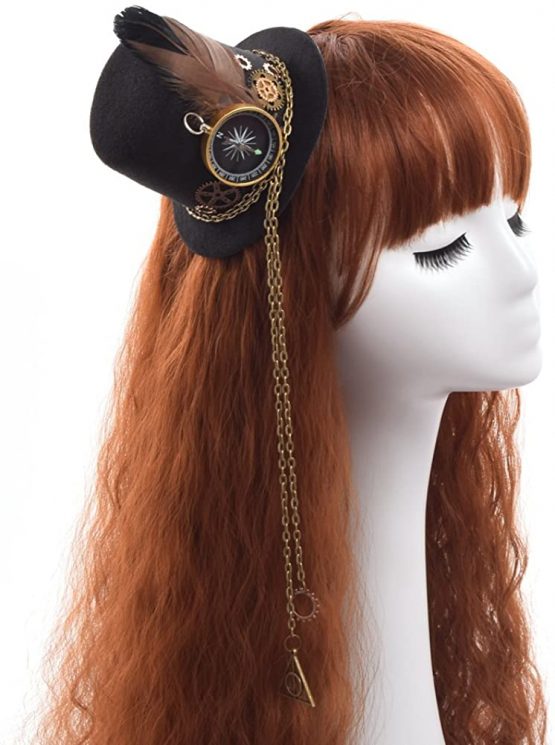 BLESSUME Steampunk Mini Top Hat Hair Clip - Image 3