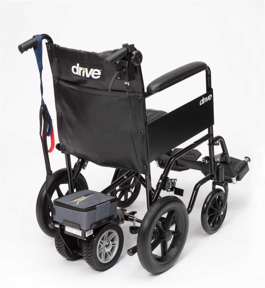 Drive Devilbiss Lightweight Dual Wheel PowerStroll with Reverse to Convert Manual to Electric Wheelchair, Black, Standard - Image 3