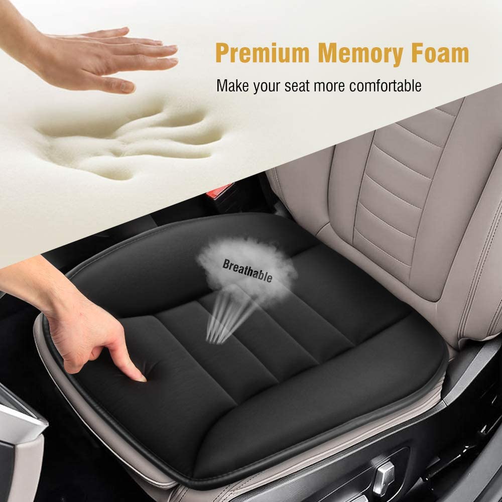 Tsumbay Memory Foam Car Seat Cushion, Premium Comfort & Back Pain Relief for Driving, Non-Slip - Image 2
