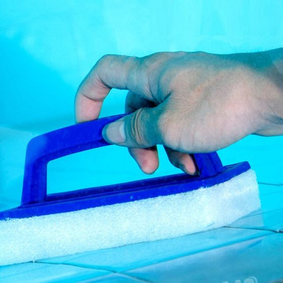 nuluxi Pool Scrubber Brush Cleaning Accessories Paddling Pool Brush Pool Walls Brush Cleaning Supplies Sponge Pool Brush Hot Tub Cleaning Kit for Swimming Pool, Pond, Spa, Tubs, Walls, Tile, Floors - Image 4