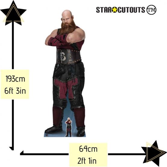 STAR CUTOUTS SC1265 Erick Rowan WW Ultimate Edition WWE Figures Party Decorations Lifesize Cardboard Cutout Height 193cm Width 64cm, Multicolour - Image 3