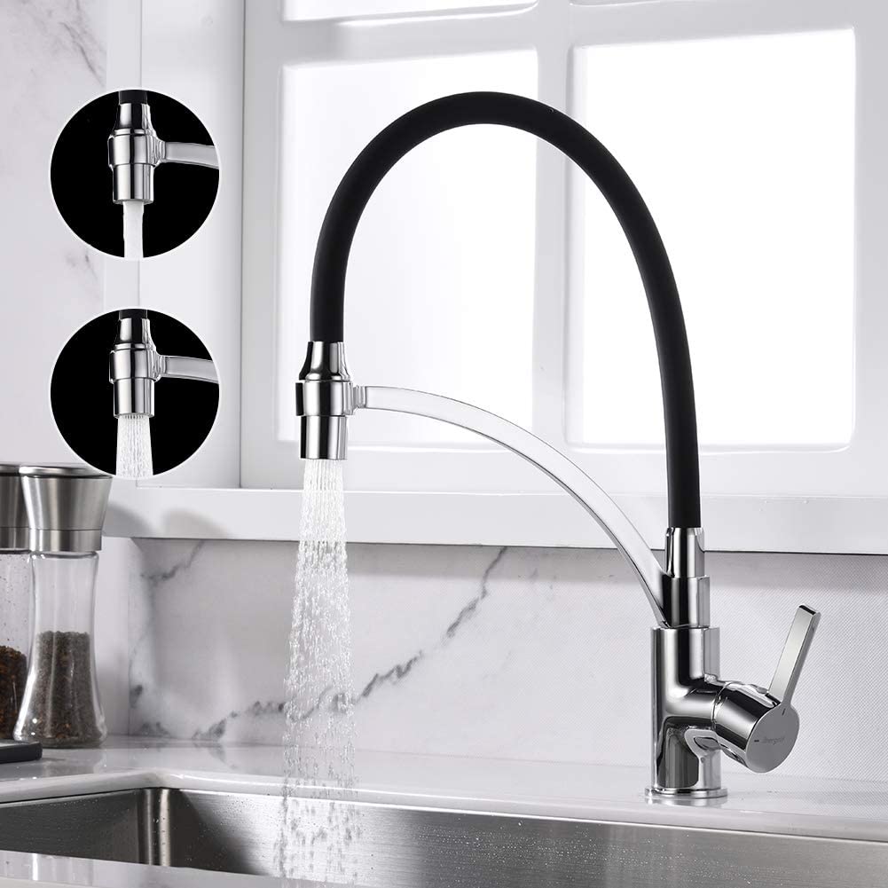 Ibergrif Pull Out Kitchen Tap With Spray Function Pull Out Sink Tap