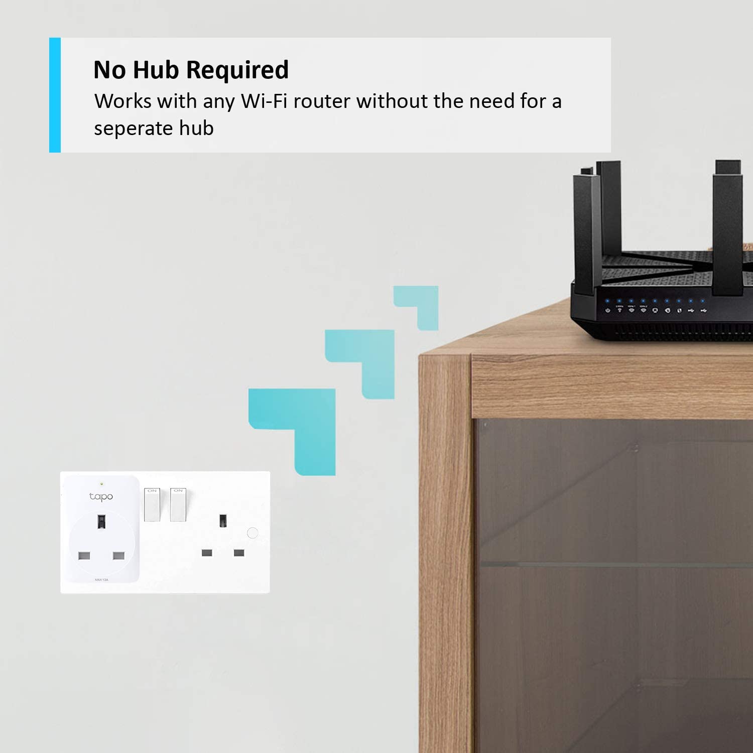 Tapo P100 Smart Plug, Wi-Fi Plug, App Remote Control, Alexa Plug, Voice Control with Alexa & Google, Away Mode - Image 3