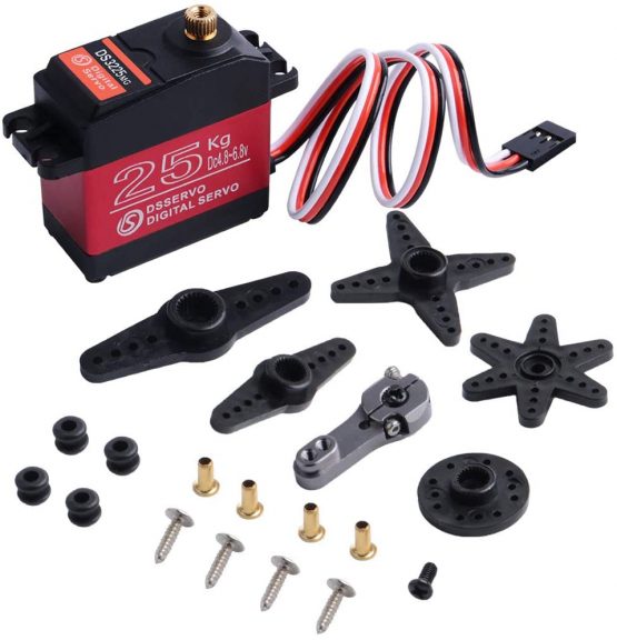 owootecc Servo 25 KG Metal Gear High Torque wasserdichte Digitale Servo für RC Traxxas HSP Auto Boot Hubschrauber Roboter Flugzeug (Steuerwinkel 270 °) - Image 2