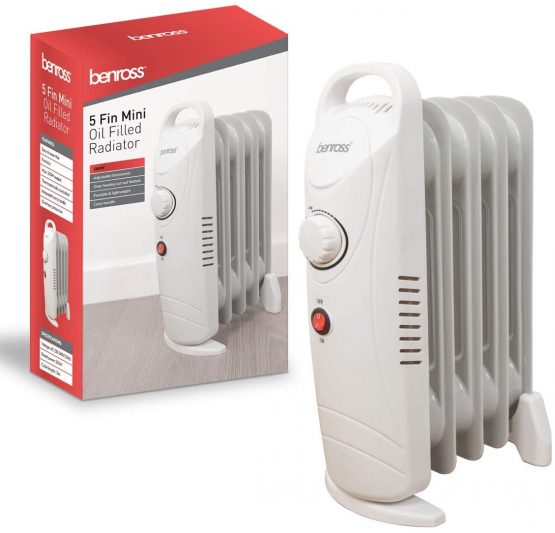 Benross Oil Filled Radiator ~ 5 Fin ~ 500w ~ 41640