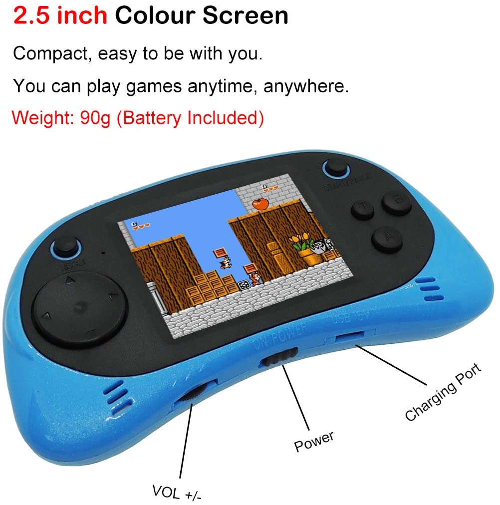 Pocket Games Console with 260 8Bit Retro FC NES Games, Mini Handheld