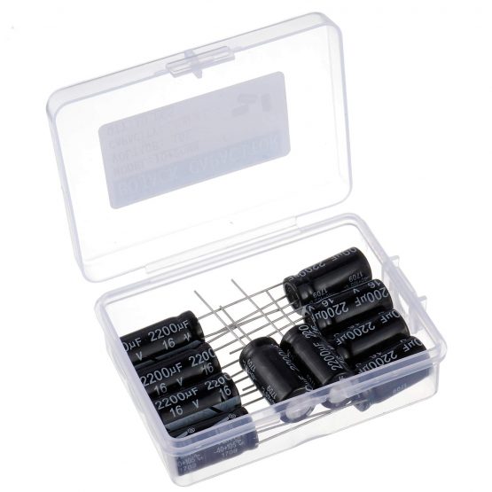 BOJACK 2200uF 16V 10X20mm Capacitors 2200 MFD 16 Volt 0.39x0.79 Inch ±20% Aluminum Electrolytic Capacitors(Pack of 10 Pcs) - Image 2