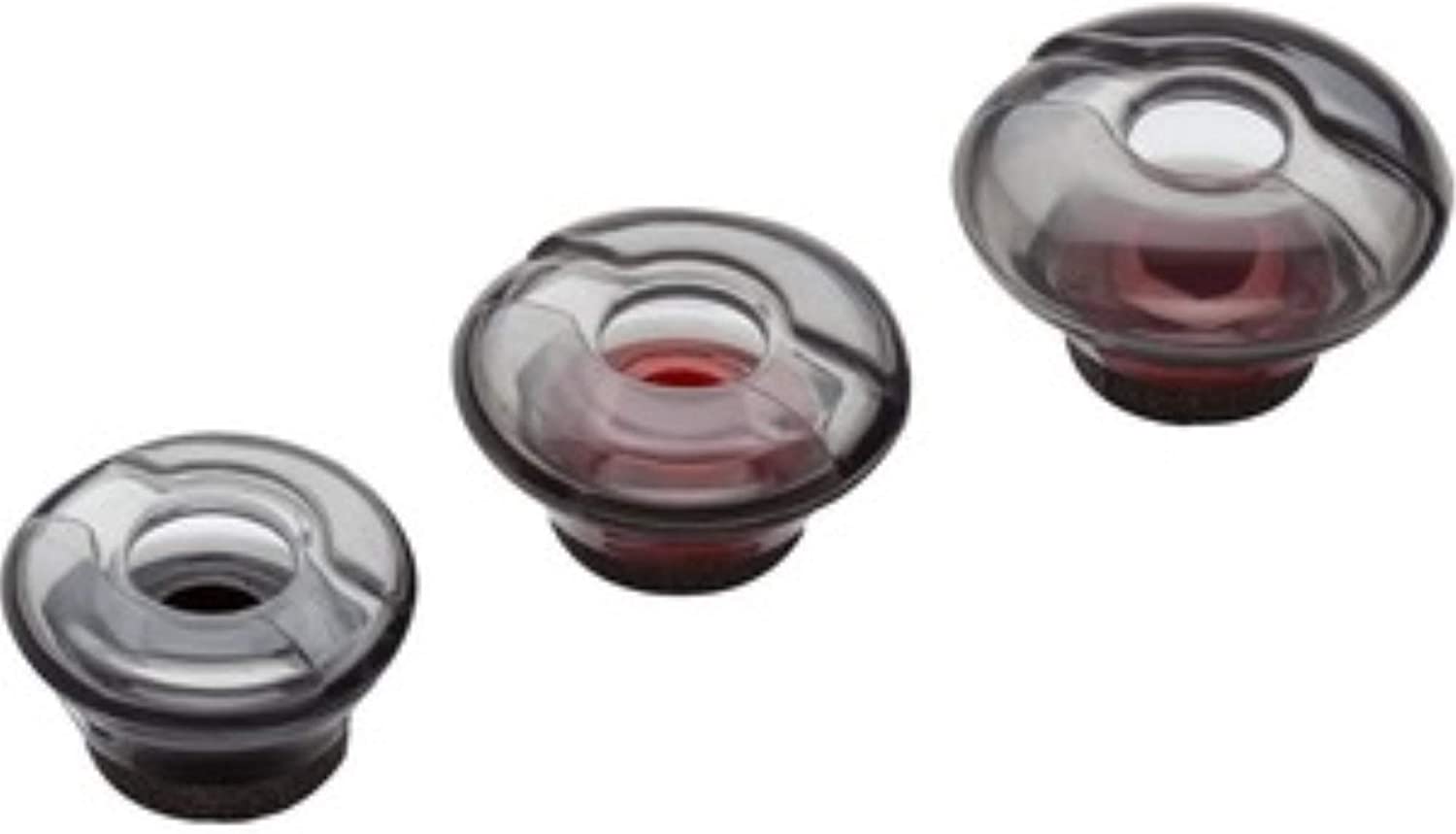 Plantronics 203710-02 Medium Ear Tip with Foam Covers for Voyager 5200 Series, Grey, Red, 3 count (Pack of 1)