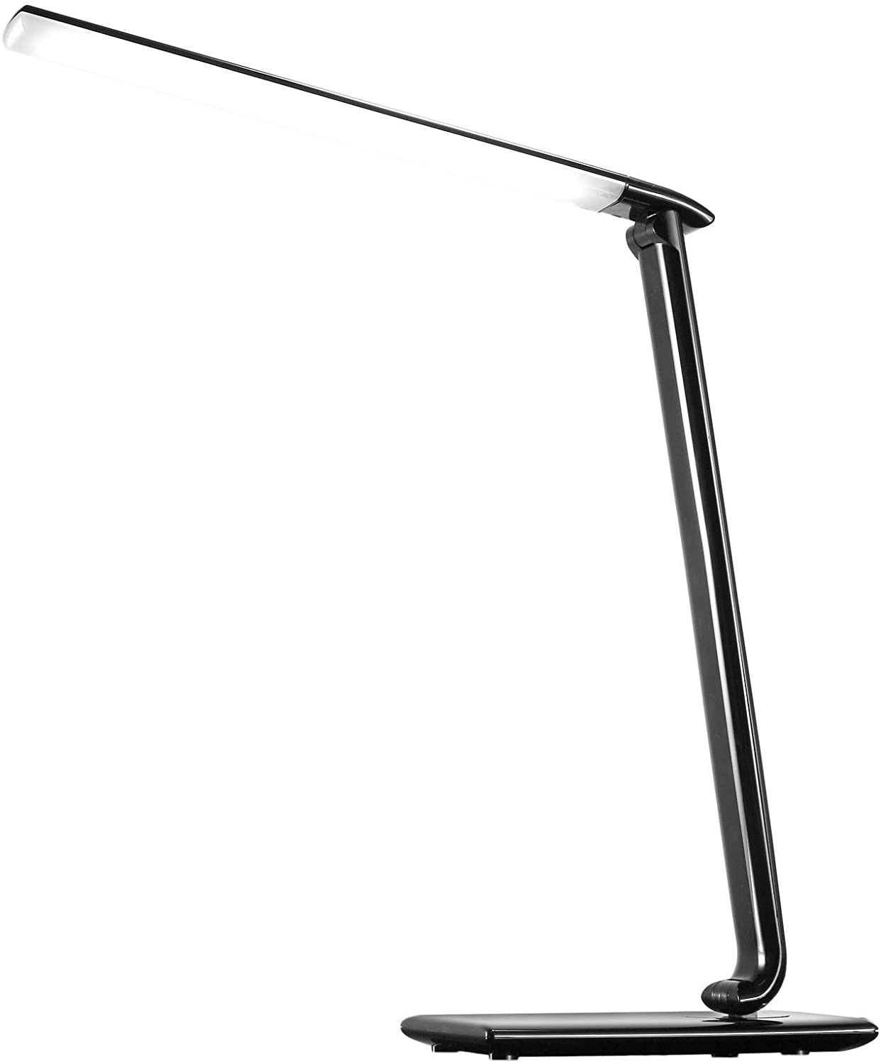 LED Table Lamp, Dimmable, 9W, Adjustable Colour Temperature, USB, Black Gloss