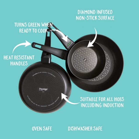 Prestige – Thermo Smart – Pots and Pans Set – 5 Piece Cookware Set Non Stick – Induction, Gas and Electric Hobs - Image 3