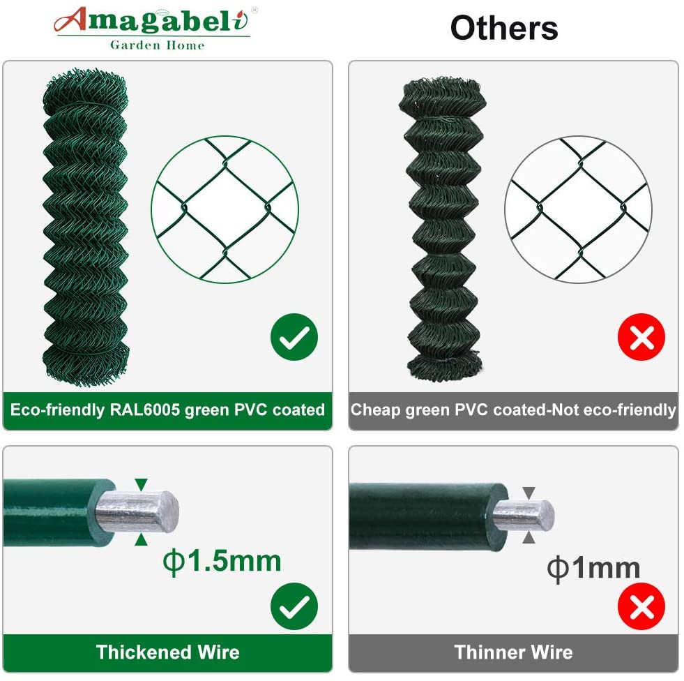 Dubbelstaafmat 8/6/8 - 1000 mm - uit verzinkte draad en gecoat RAL6005 | Thibo B.V