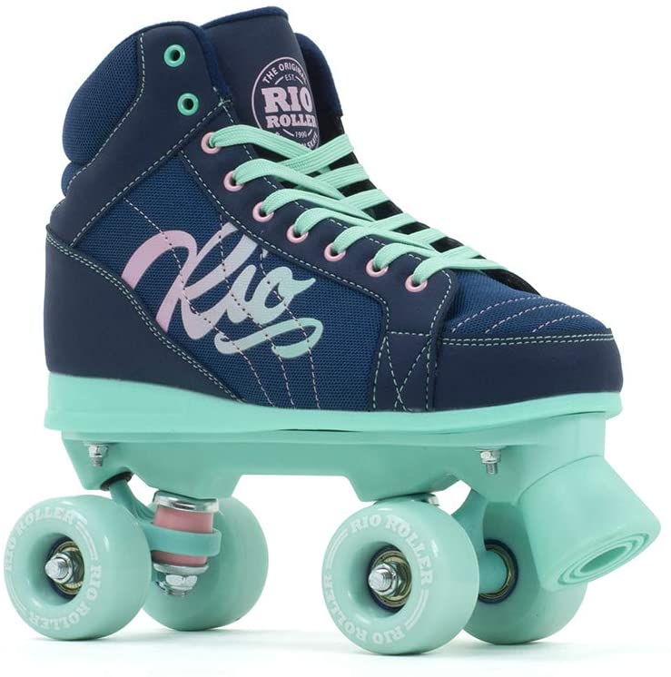 Rio Roller Roller Skates Brand Unisex Children, Navy/Green (Multicoloured), 37