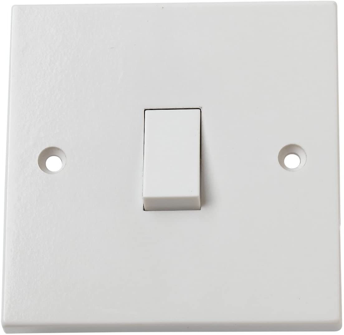 Merriway BH02606 Rocker 10amp Single Electric Wall Switch 1-Gang 1-Way ...