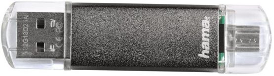 Hama 123925 Laeta Twin 32GB USB 2.0 Flash Pen Drive,Grey - Image 2