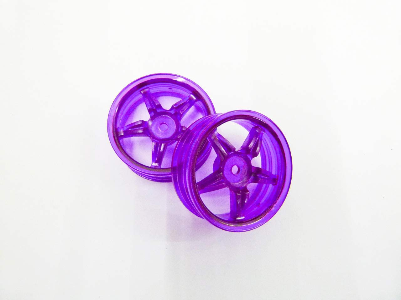 Jamara Tamiya 5 Spokes Wheel Rim, Fluorescent Lilac, 22 mm, Multicolor