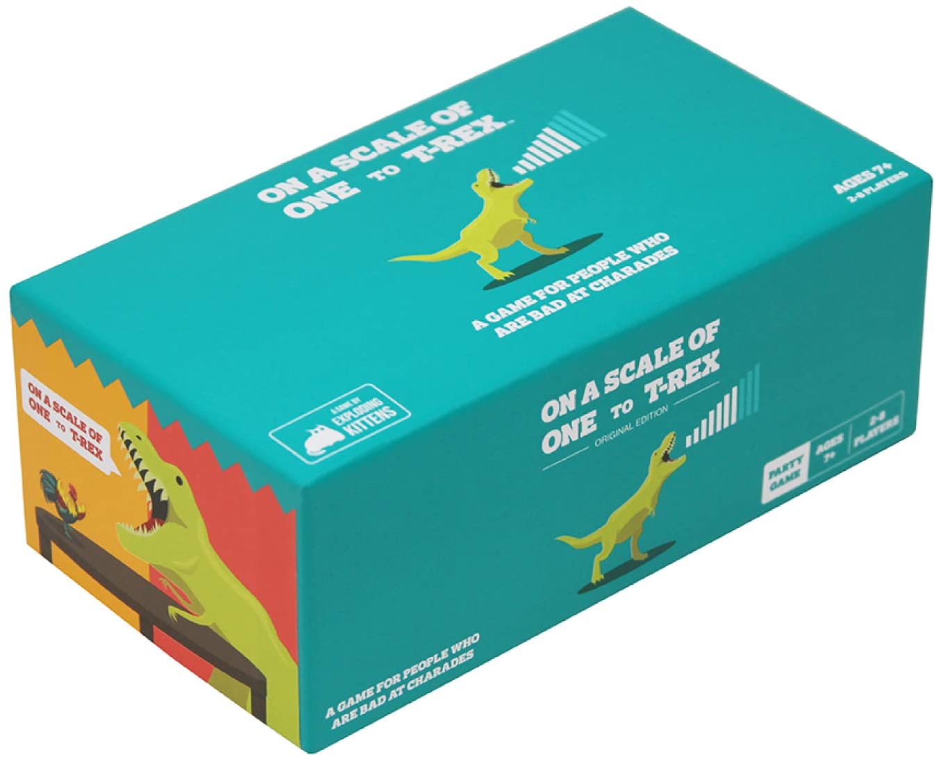 On a Scale of One to T-Rex by Exploding Kittens: A Card Game for People Who Are Bad at Charades - Card Games for Adults Teens & Kids