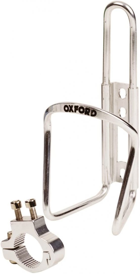 Oxford Bottle Cage and Handlebar Backet - Silver