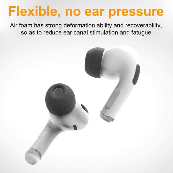 CANOPUS Airpods Pro Memory Foam Tips, Earbuds Tips, 3 Pairs (S, M, L), Replacement Ear Tips to avoid falling off - Image 4